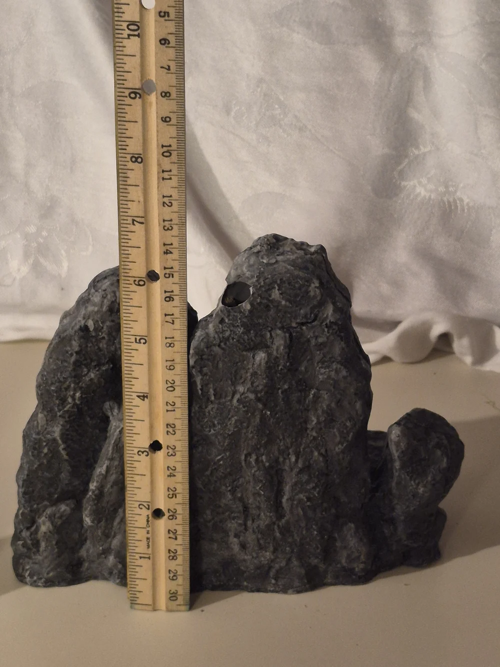 Decorative Black Rock and Coral Aquarium Ornament Set